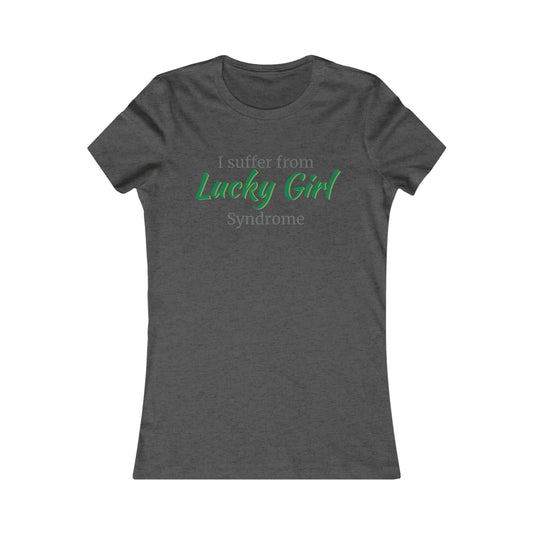 womans graphic tshirt Lucky girl shirt St patricks Day gift spiritual gift for manifestation funny tshirt gift for her lucky girl syndrome