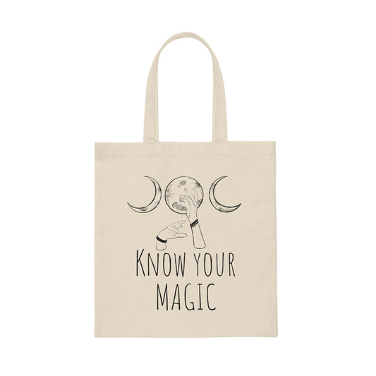 Natural tote bag, Canvas Tote Bag, grocery bag, grocery tote, tote book bag, cute tote, magical tote bag